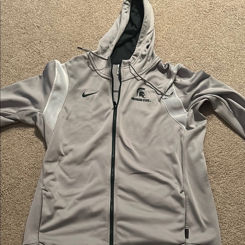 Nike Gray Michigan State Jacket